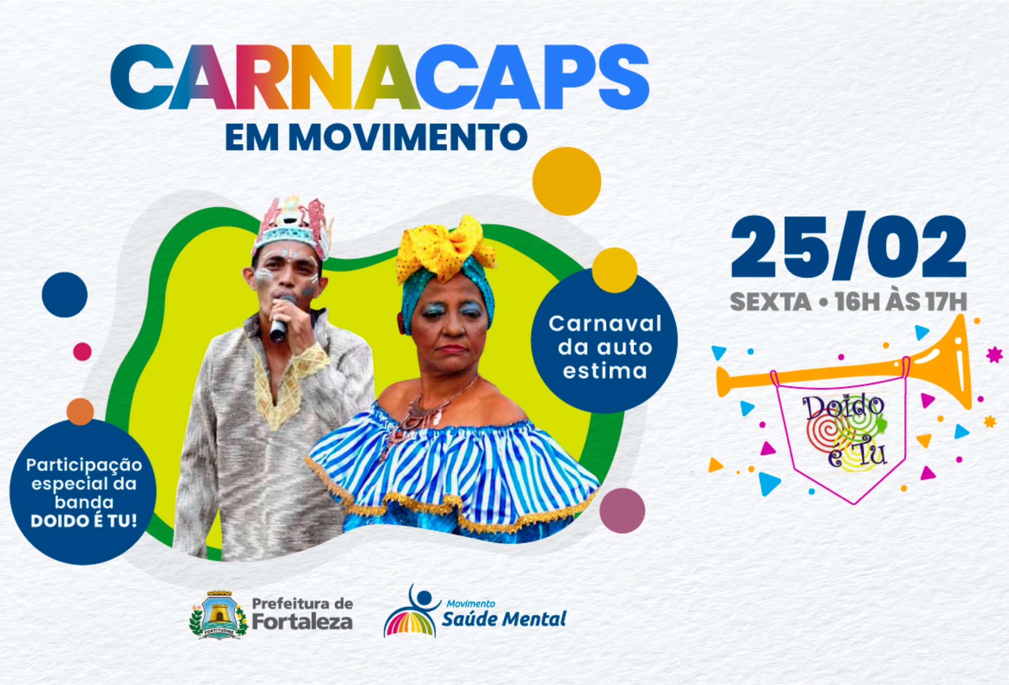 Nesta sexta: Carnaval on-line com a usuários e profissionais do CAPS  Comunitário do Bom Jardim - Movimento Saúde Mental