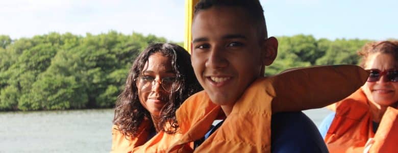 Adolescentes do Sim à Vida no Rio Ceará